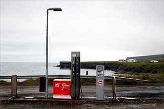 Gas station at the Atlantic Ocean