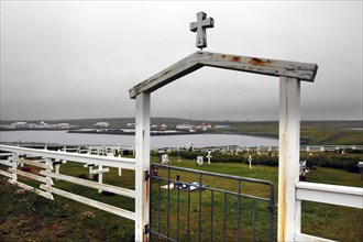 Cemetery gate