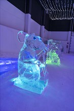 Ice sculptures in the Snow Castle