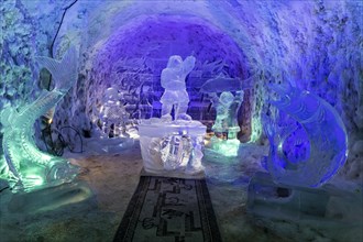Colourful ice sculptures in the Permafrost kingdom