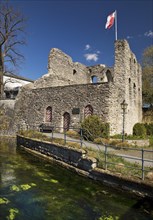 Castle ruins with Lippe spring