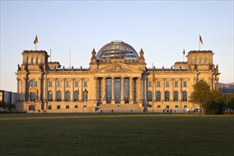 Reichstag in the evening light