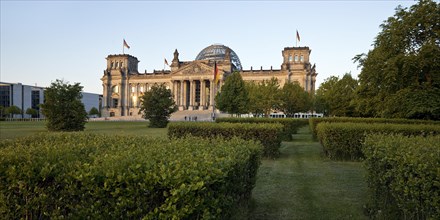Reichstag in the evening