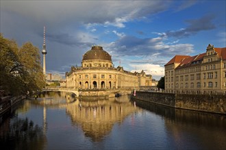 Bode Museum and Berlin TV Tower with Spree