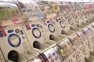 Gashapon capsule toy vending machines in Akihabara