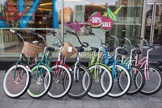 Bicycles on Novy Arbat Street