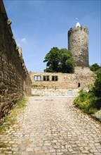 Schoenburg Castle Ruin in the Saale Valley