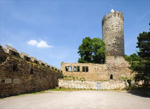 Schoenburg Castle Ruin in the Saale Valley