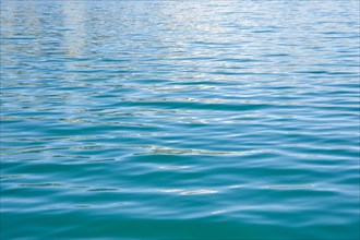 Turquoise water of Lake Lucerne with gentle waves