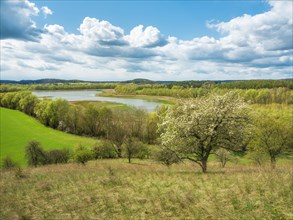 Typical landscape of the Uckermark in spring