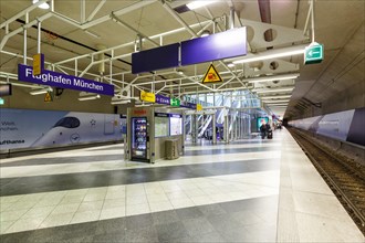 S-Bahn station Deutsche Bahn at Munich Airport