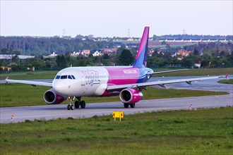 An Airbus A320 aircraft of Wizzair with registration number HA-LWN at Gdansk Gdansk Airport