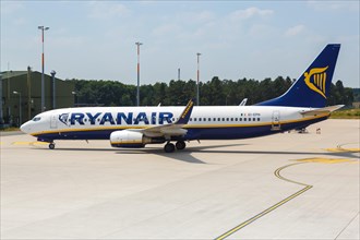 A Boeing 737-800 aircraft of Ryanair with registration EI-EPH at Niederrhein Weeze Airport
