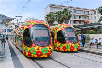 Alstom Citadis tram Tramway de Montpellier public transport public transport in Montpellier
