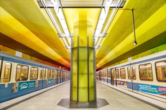 Subway Metro station Candidplatz station in Munich