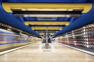 Subway Metro Station Station Olympia-Einkaufszentrum OEZ in Munich