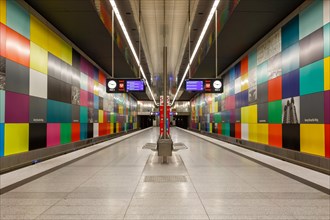 Subway Metro Station Stop Station Georg-Brauchle-Ring in Munich