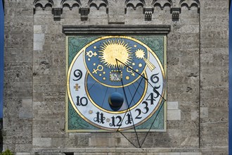 Sundial at the tower of St. Benno