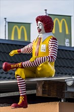Advertising figure of clown Ronald McDonald