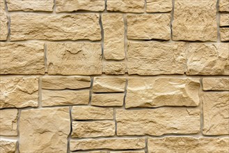 Artificial stone wall