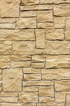 Artificial stone wall
