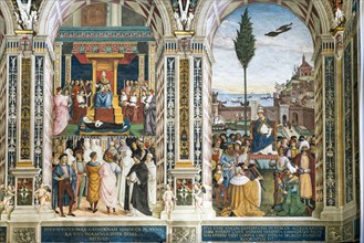 Pius II canonizes Catherine of Siena