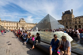 Louvre museum with the Pyramide
