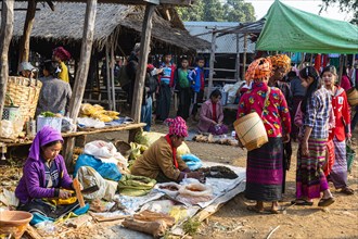 Tribal women shopping at the Market