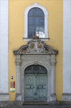 Entrance portal of the monastery church St. Hedwig from 1753