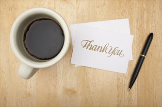 Thank you note card