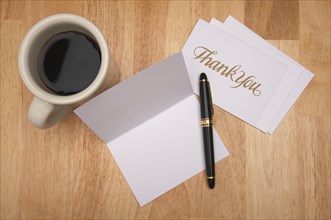 Thank you note card with room for your own text