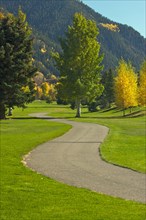 Aspen golf course as the aspen pines change color