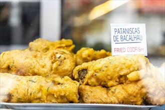 Fried codfish known as pataniscas de bacalhau is a common fish snack in Portugal