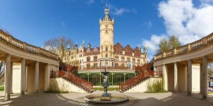 Schwerin Palace Orangery State Parliament Parliament Panorama Mecklenburg-Vorpommern in Schwerin