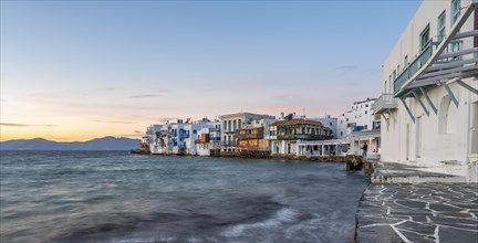 White houses by the sea