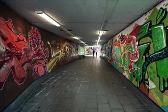 Graffiti in pedestrian tunnel