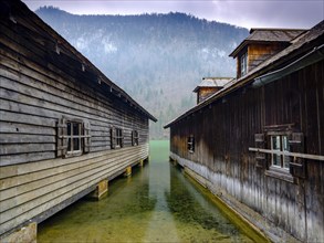 Boathouses at the Koenigssee