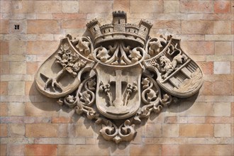 Coat of arms on the building of the government of Upper Bavaria