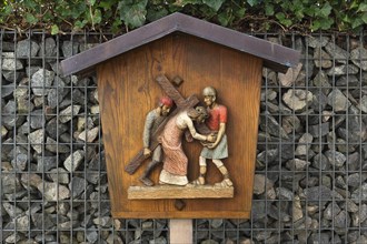 Wayside shrine at the baroque catholic pilgrimage church Maria pear tree