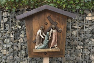 Wayside shrine at the baroque catholic pilgrimage church Maria pear tree