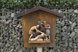 Wayside shrine at the baroque catholic pilgrimage church Maria pear tree