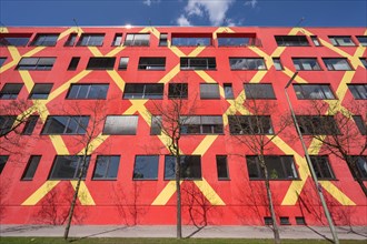 Red-yellow facade