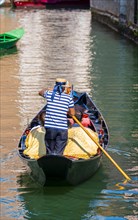 Venetian gondola on a canal