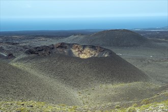 Volcanic landscape in the Timanfaya National Park