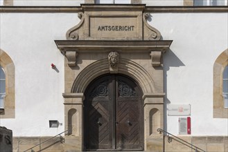 Entrance portal of the district court