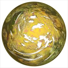 Digitally created high resolution image of planet Jupiter