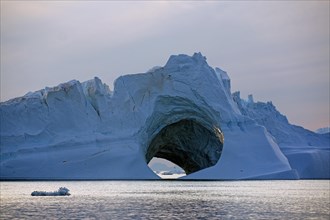 Large iceberg with hole