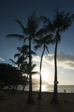 Sunset over hanalei bay