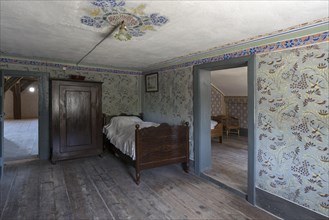 Sleeping chambers in a historic farmhouse