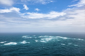 The Tasman Sea (left) meets the Pacific Ocean (right)